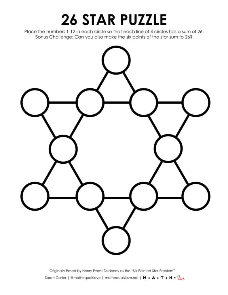 26 star puzzle screenshot.