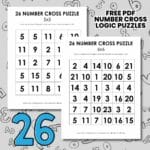 26 number cross logic puzzles for new years 2026.