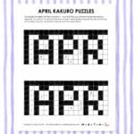 april kakuro logic puzzles.