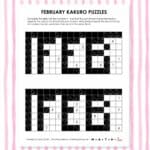 february kakuro logic puzzles.