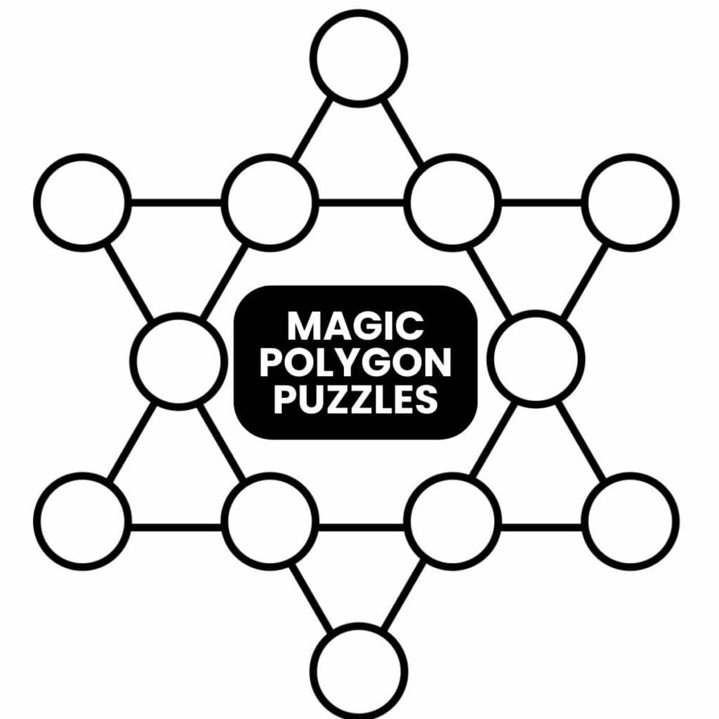 Magic Polygon Math Puzzles.
