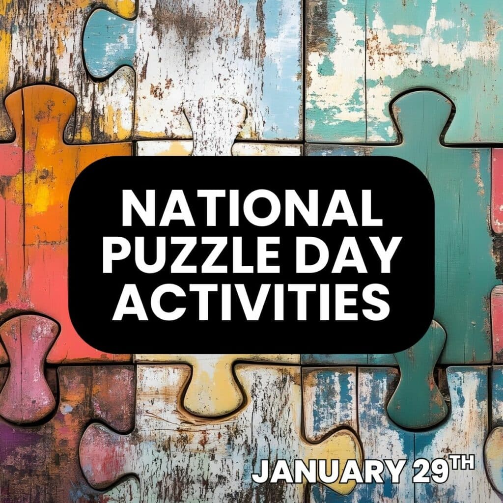 National Puzzle Day Activities for January 29th. 
