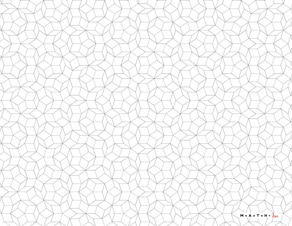 penrose tiling color page.