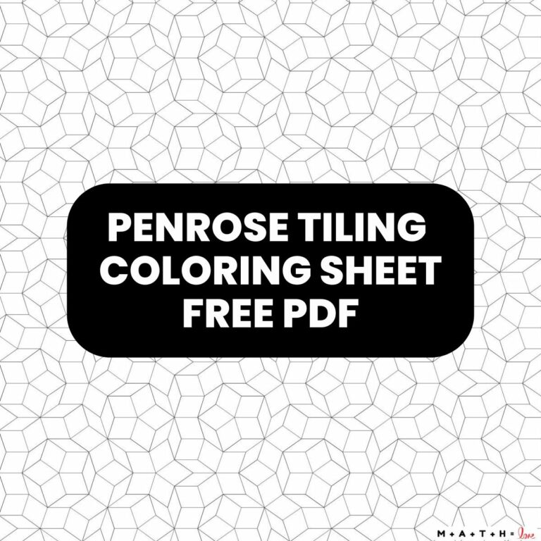 Penrose Tiling Coloring Page | Math = Love
