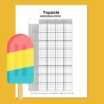 popsicle nonogram puzzle for summer.
