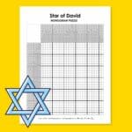 Star of David nonogram logic puzzle.