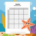 starfish nonogram logic puzzle.