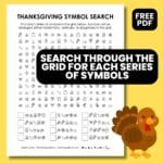 thanksgiving symbol search puzzle free printable pdf.