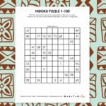1-100 hidoku puzzles.