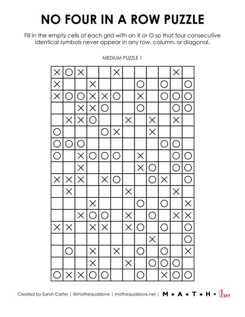 12x18 no four in a row rectangle level medium.