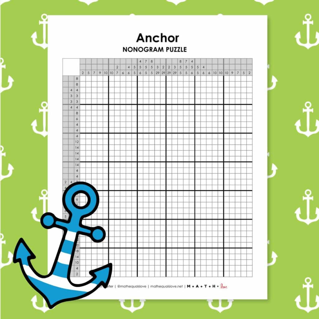 anchor nonogram puzzle.