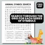 animal symbol search puzzle