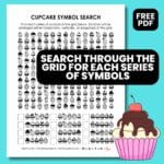 cupcake symbol search puzzle.