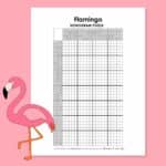 flamingo nonogram puzzle.