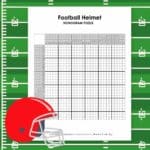 football helmet nonogram puzzle free printable pdf.