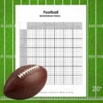 american football nonogram puzzle - free printabl pdf.