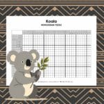 koala nonogram logic puzzle.