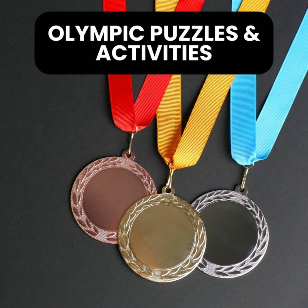 olympics puzzles and activities for the classroom.