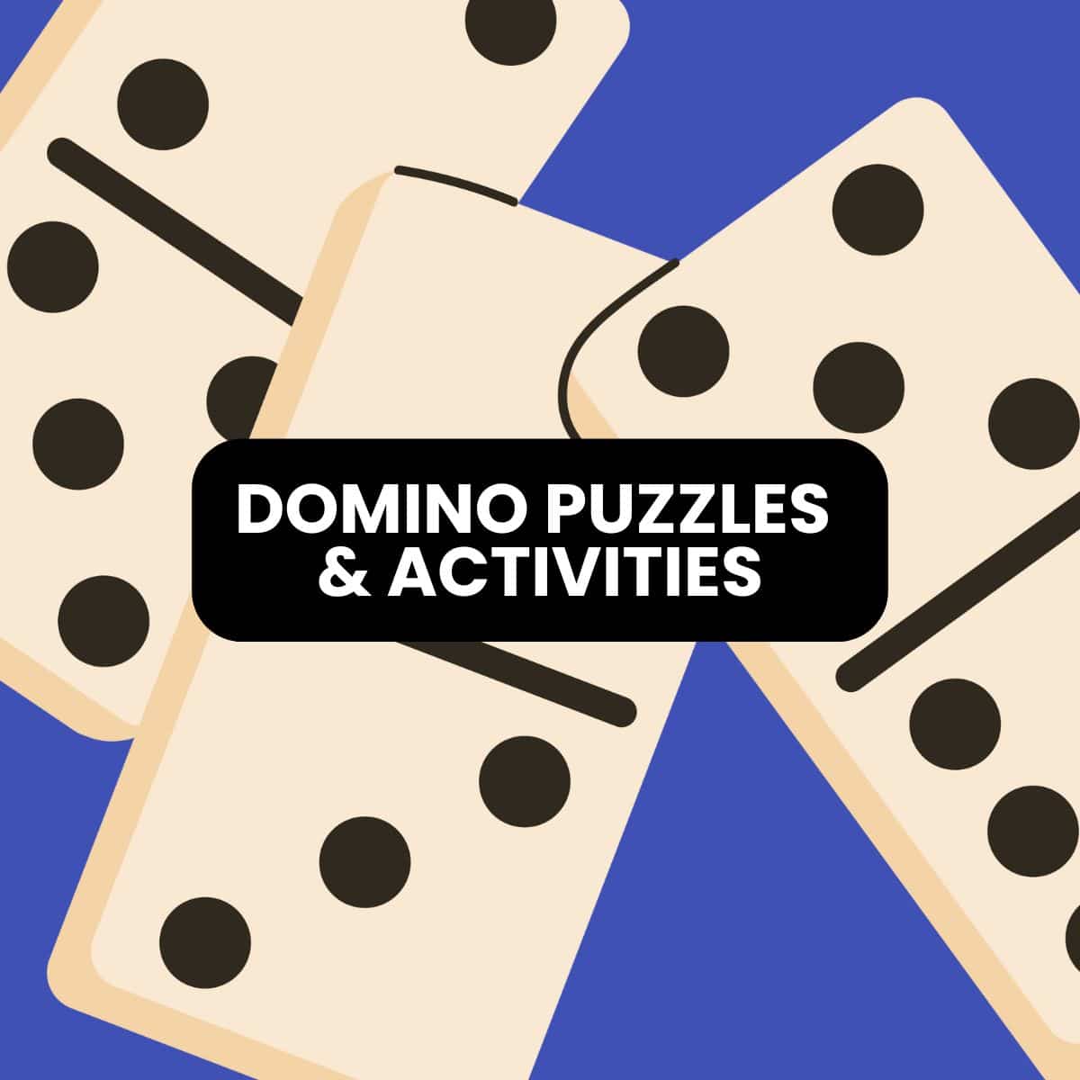 free printable domino puzzles and activities for the classroom.