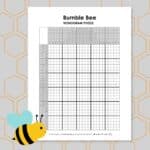 bumble bee nonogram puzzle.