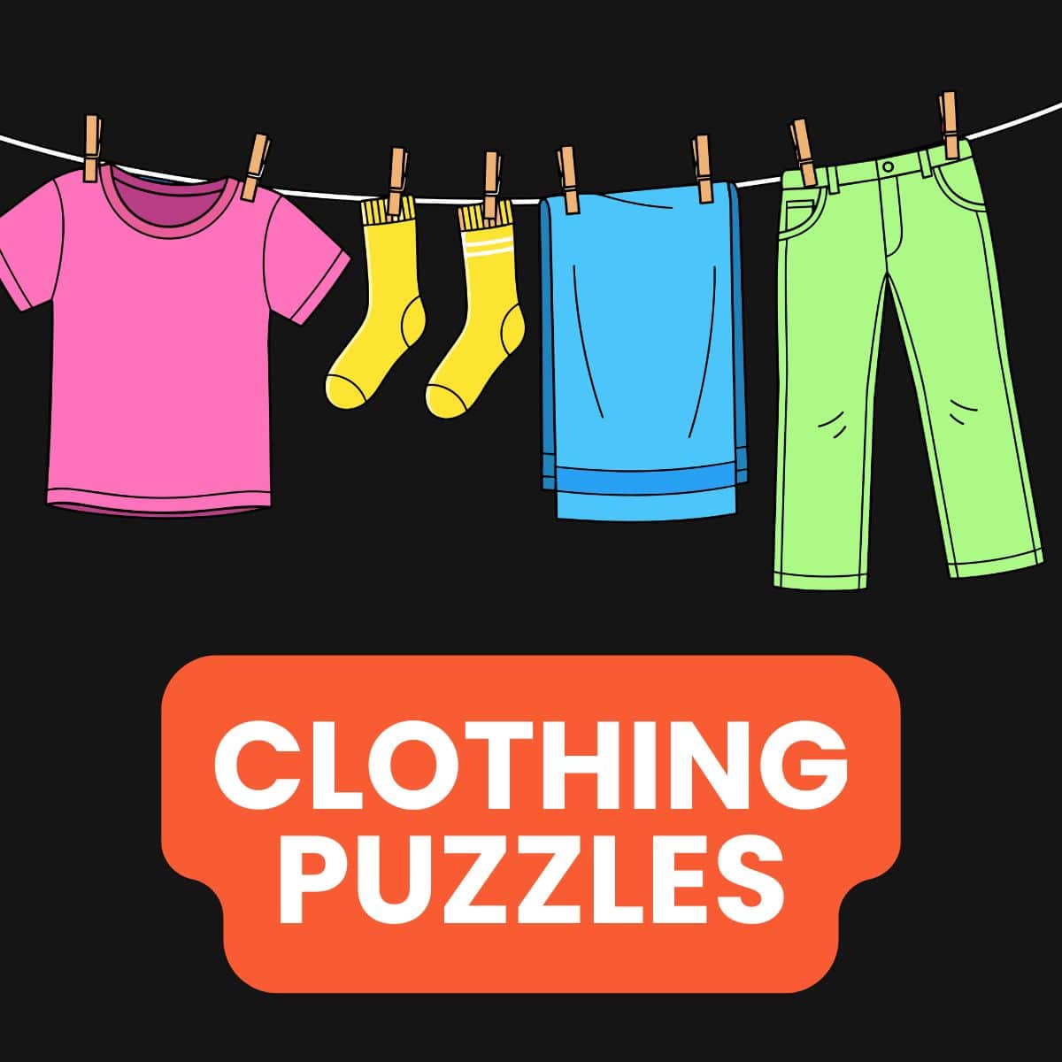 clothing and accessories puzzles.