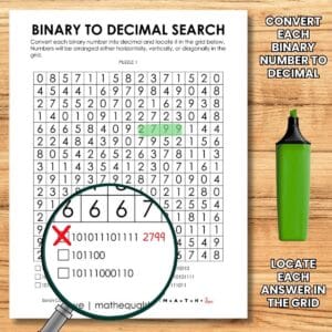 Binary Number Activities and Teaching Resources | Math = Love