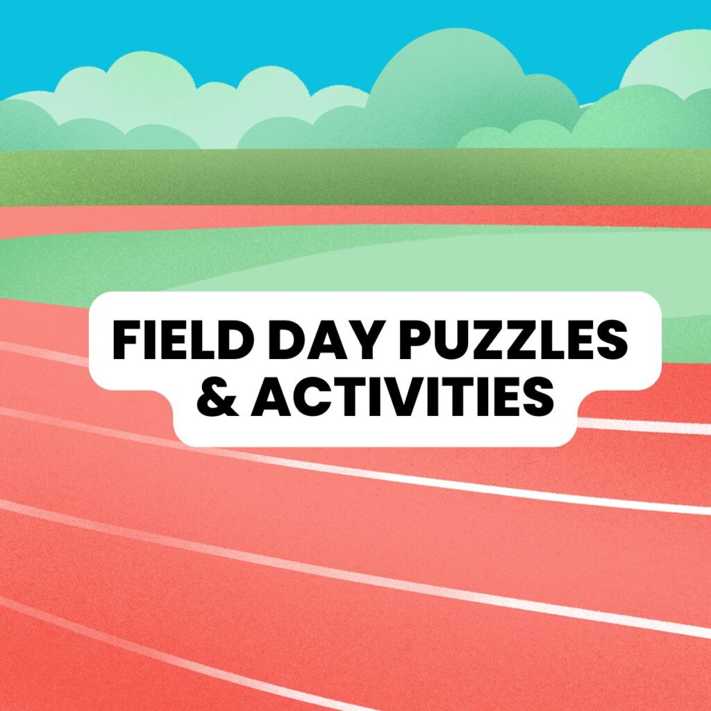 field day puzzles and activities for the classroom.