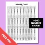1-300 Number Chart | Math = Love