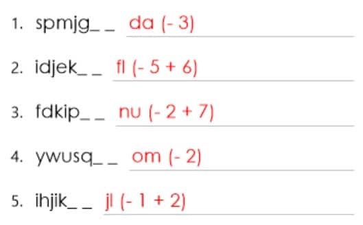 alphabet patterns example solution.