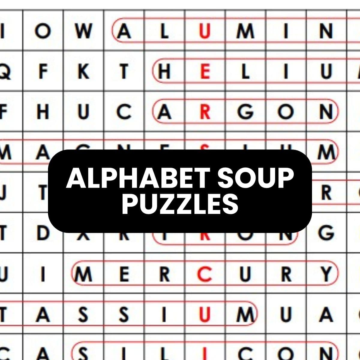 Alphabet Soup Puzzle Collection | Math = Love