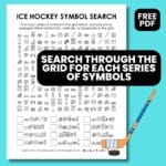 ice hockey symbol search puzzle.