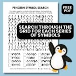penguin symbol search puzzle.