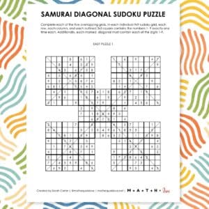 36 FREE Samurai Sudoku Printable Puzzles (PDF)