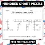 1776 hundred chart puzzle worksheet.