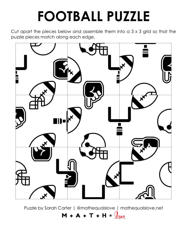 football square edge matching puzzle.