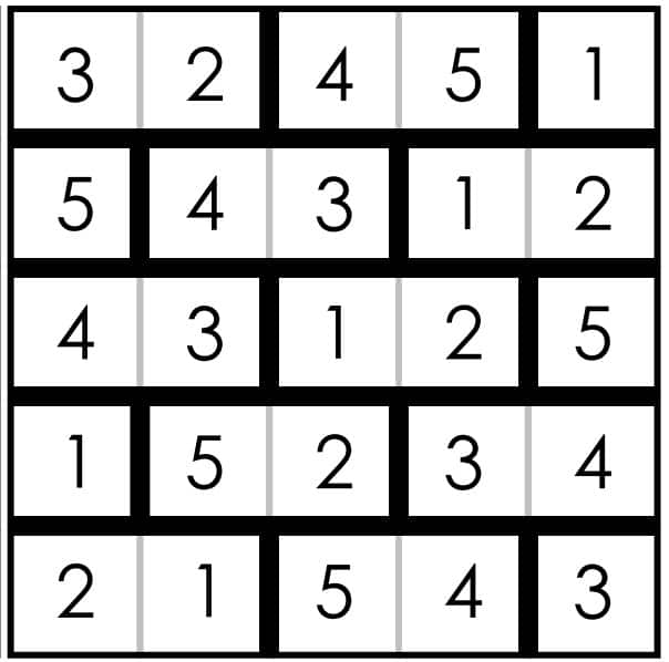 sample bricks logic puzzle solution.
