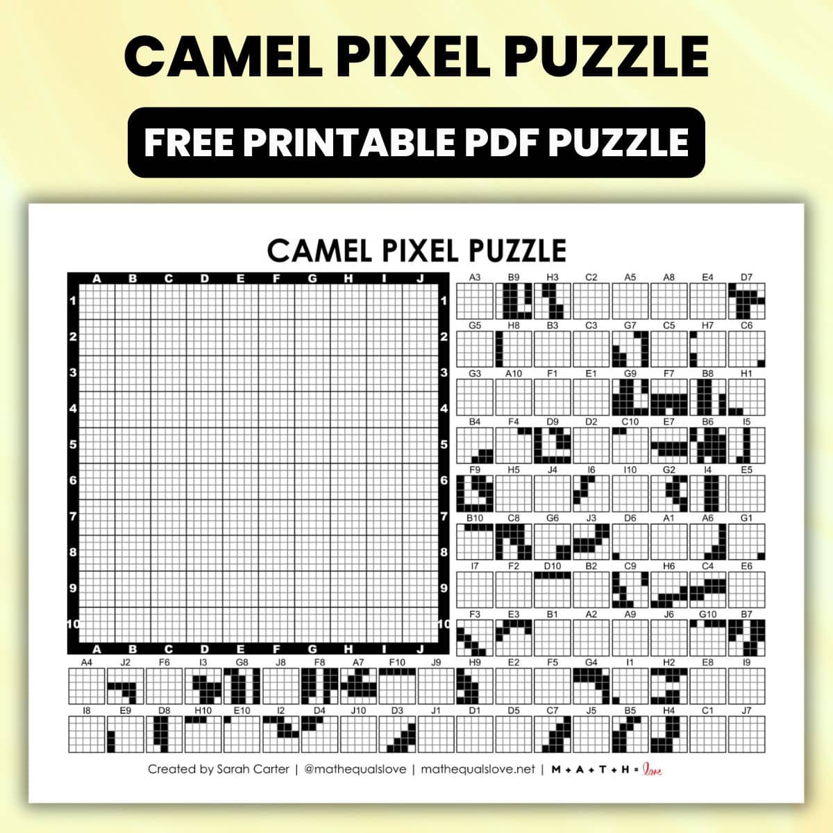 camel pixel puzzle desert pdf.