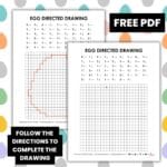 easter egg directed drawing worksheet.