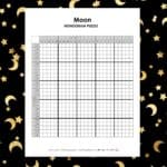 moon nonogram puzzle.