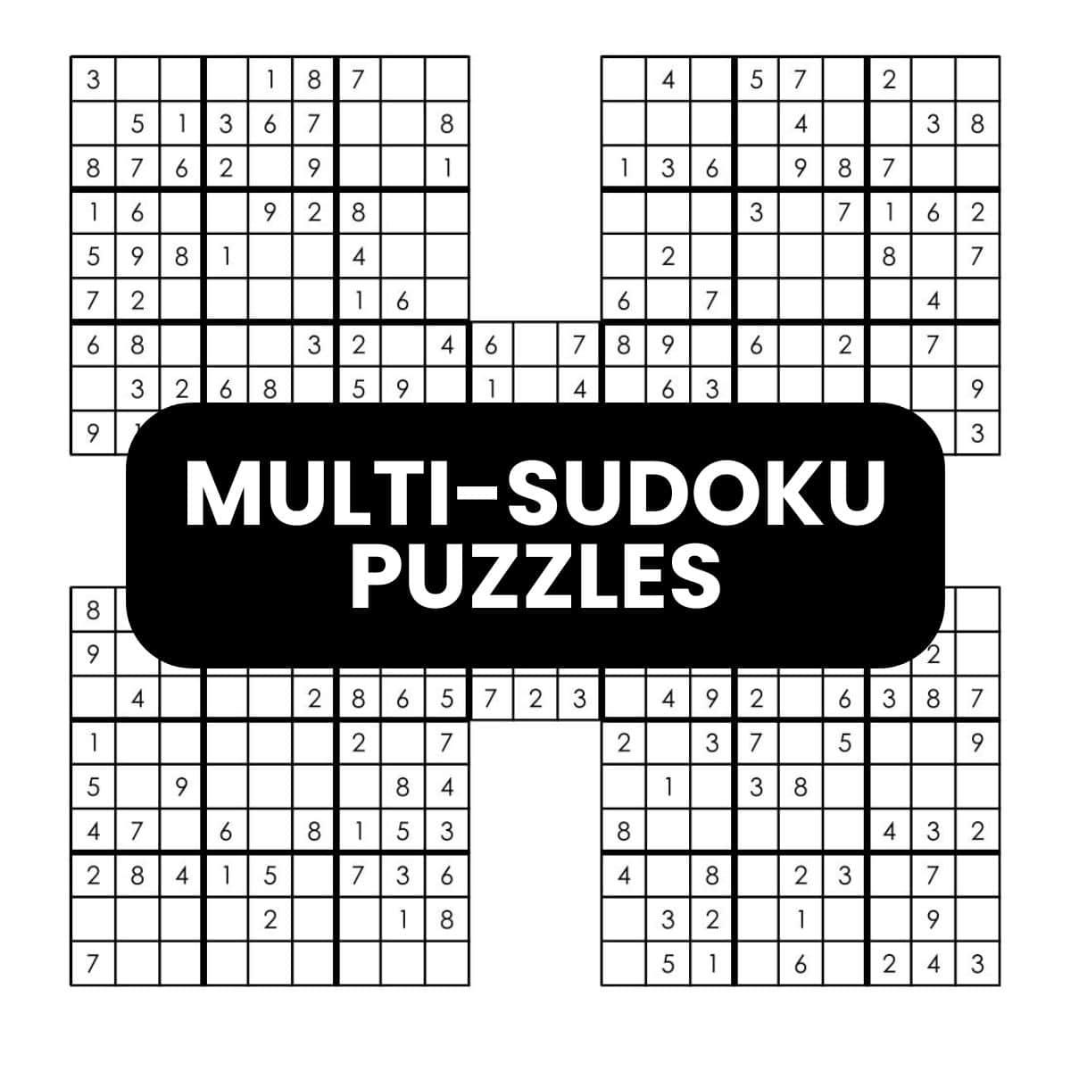 multi-sudoku puzzles free printable pdf collection.