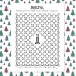 north pole hidden word puzzle for christmas.