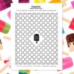 popsicle hidden word puzzle for summer.