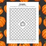 pumpkin hidden word puzzle for fall.