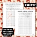 reindeer directed drawing activity for christmas.