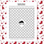 santa claus hidden word puzzle for christmas.