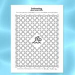 swimming hidden word puzzle.