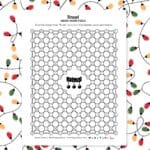 tinsel christmas hidden word puzzle.