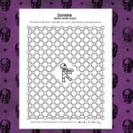 zombie hidden word puzzle for halloween.