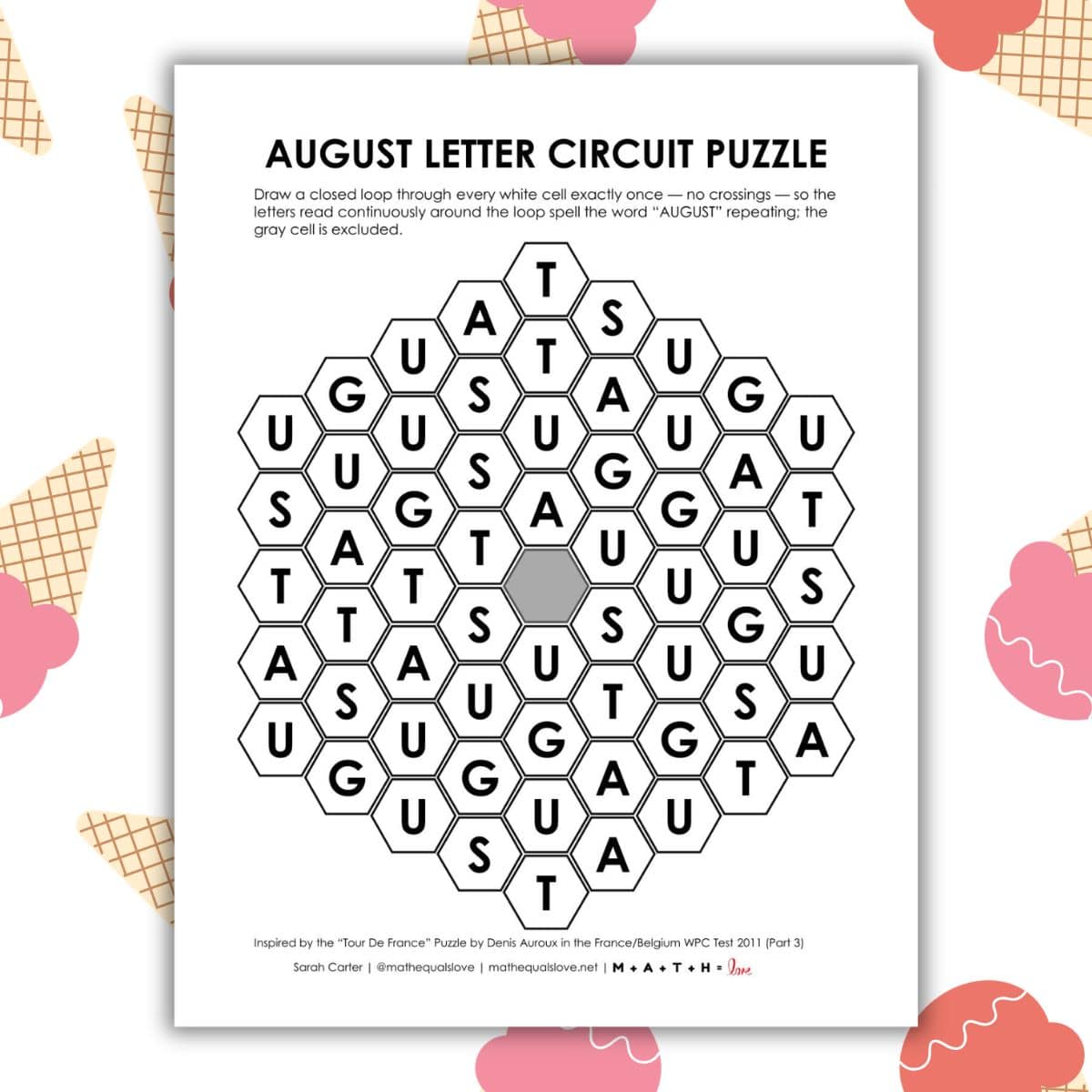 august letter circuit puzzle.