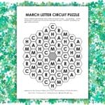 march letter circuit puzzle.